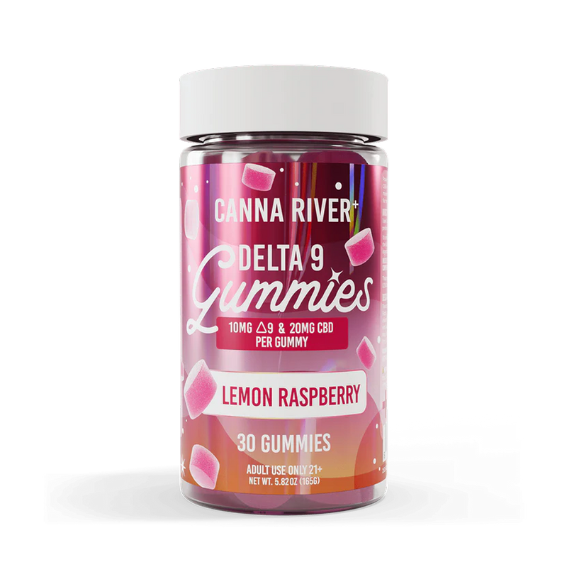 Canna River Delta-9 + CBD Gummies Lemon Raspberry (30 pz / Fórmula de Espectro Completo)-1