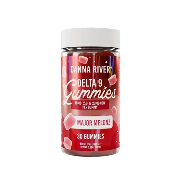 Canna River Delta-9 + CBD Gummies Major Melonz (30 pz / Fórmula de Espectro Completo)