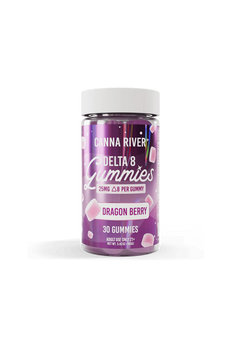 Canna River - D8 Gummies - Delta 8 THC / Dragon Berry / 25mg D8 THC / 30 Gummies-1