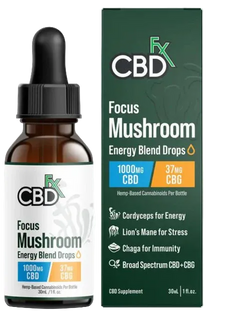 CBDfx Focus Mushrooms Tincture 30ml 1000mg-1