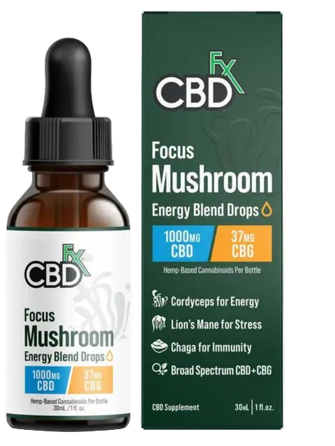 CBDfx Focus Mushrooms Tincture 30ml 1000mg-1