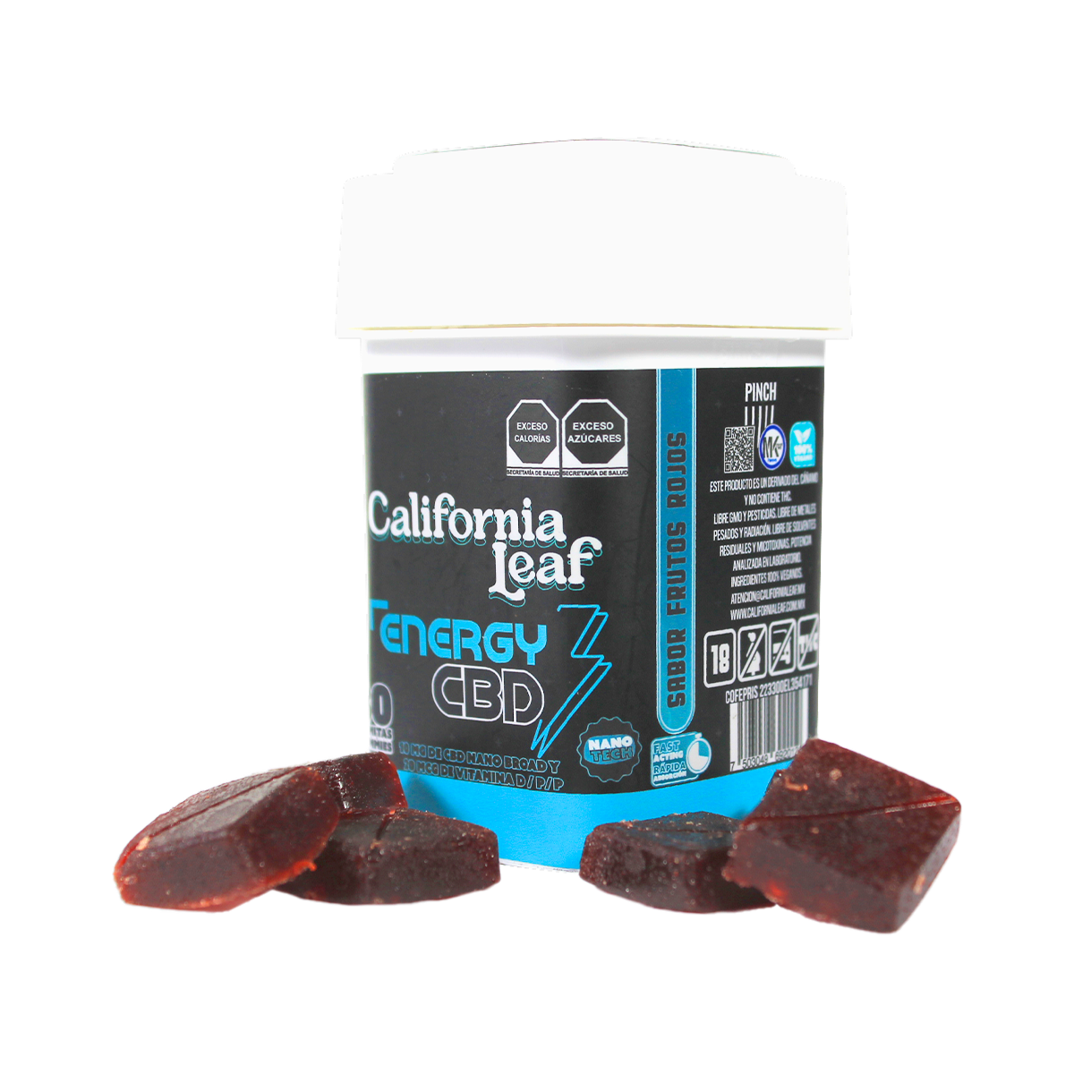 Gomitas Energy CBD + Vitamina C + Limoneno 10 mg/pza | 15 ó 30 piezas-2