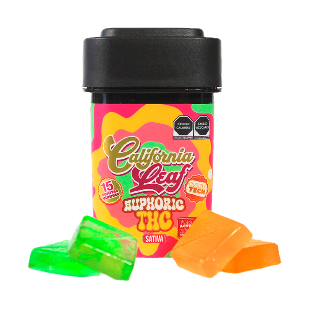 Gomitas Euphoric Nano tech Delta 9 THC | 15 o 30pz| 25 mg D9-THC