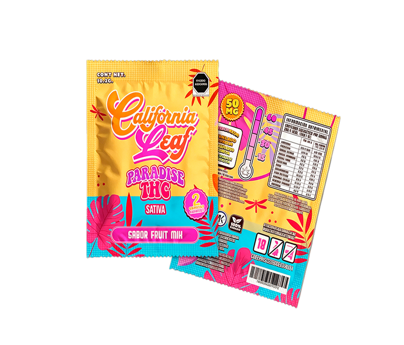 Sobre de Gomitas Paradise THC Sativa – 30/50 mg Delta 9 THC  2 Piezas-3