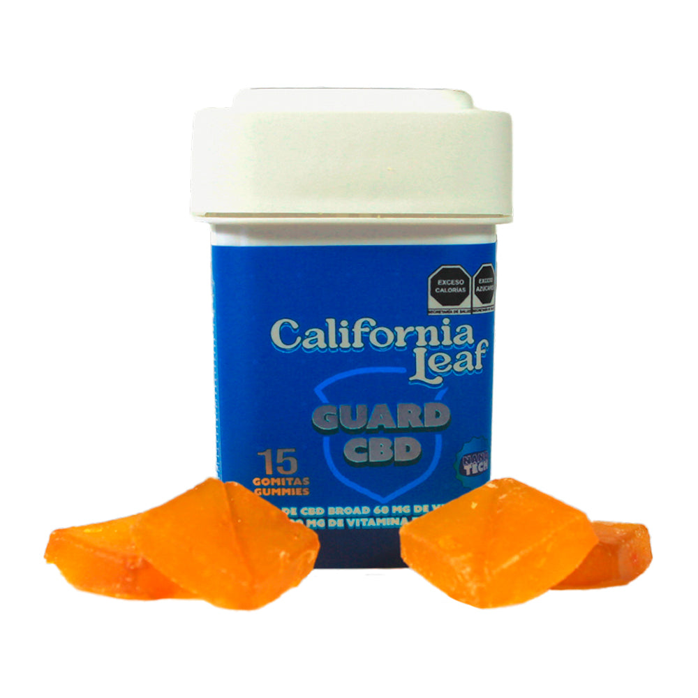 California Leaf® | Gomitas Guard CBD (Mirceno – 10 mg CBD Nano Broad) |15 ó 30 piezas.