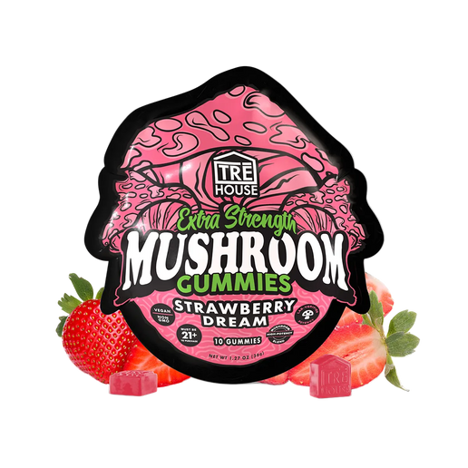 Tre House Gummies Magic Mushrooms Extra Strength Strawberry Dream