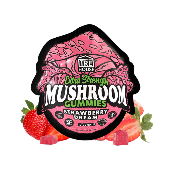 Tre House Gummies Magic Mushrooms Extra Strength Strawberry Dream