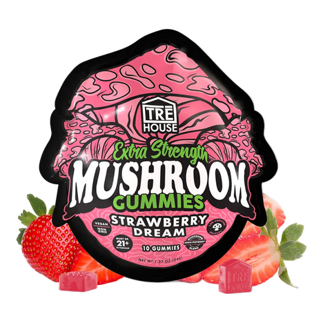 Tre House Gummies Magic Mushrooms Extra Strength Strawberry Dream
