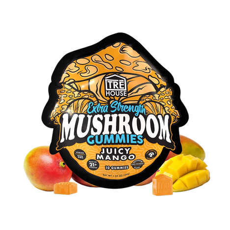 Tre House Gummies Magic Mushrooms Extra Strength Juicy Mango