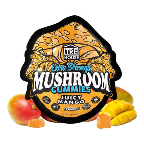 Tre House Gummies Magic Mushrooms Extra Strength Juicy Mango