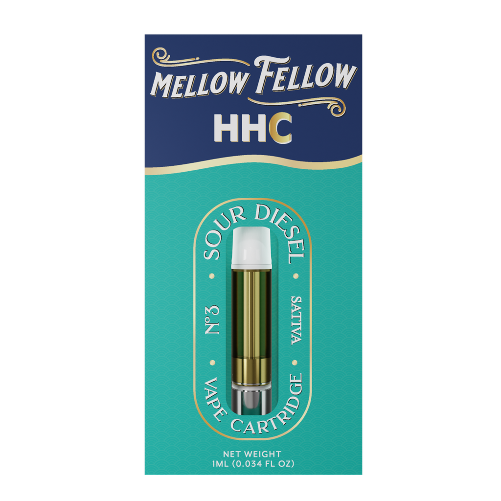 Mellow Fellow Classic Cartridge 1ml HHC Sour Diesel (sativa)