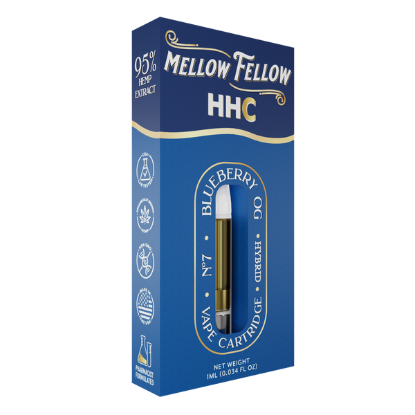 MELLOW FELLOW CLASSIC CARTRIDGES 1ml HHC BLUEBERRY