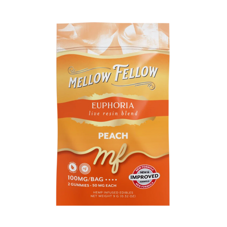 THC Mellow Fellow Live Resin M-Fusions Euphoria Blend Peach
