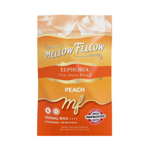 THC Mellow Fellow Live Resin M-Fusions Euphoria Blend Peach