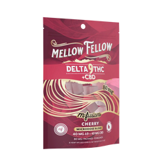 Mellow Fellow Microdose M-Fusions 8pc Edibles 80mgDelta-9 + CBD Cherry-2