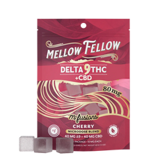 Mellow Fellow Microdose M-Fusions 8pc Edibles 80mgDelta-9 + CBD Cherry-1