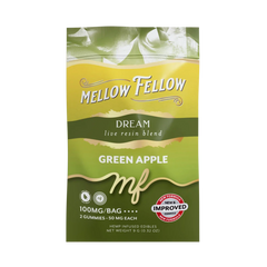 Mellow Fellow Live Resin M-Fusions 2pc Edibles 100mg Dream Blend Green Apple-1