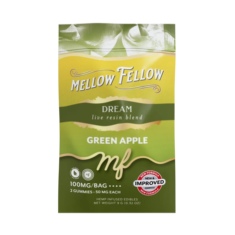 THC Mellow Fellow Live Resin M-Fusions Dream Blend Green Apple