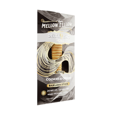 Mellow Fellow Baklava Sticks 1pc Edibles 40mg Delta-9 + CBD Cookies & Cream-1