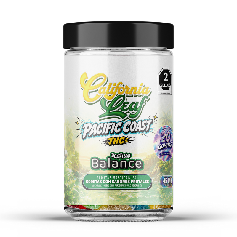 THC California Leaf Pacific Coast Destino Balance 45mg 20pz-1