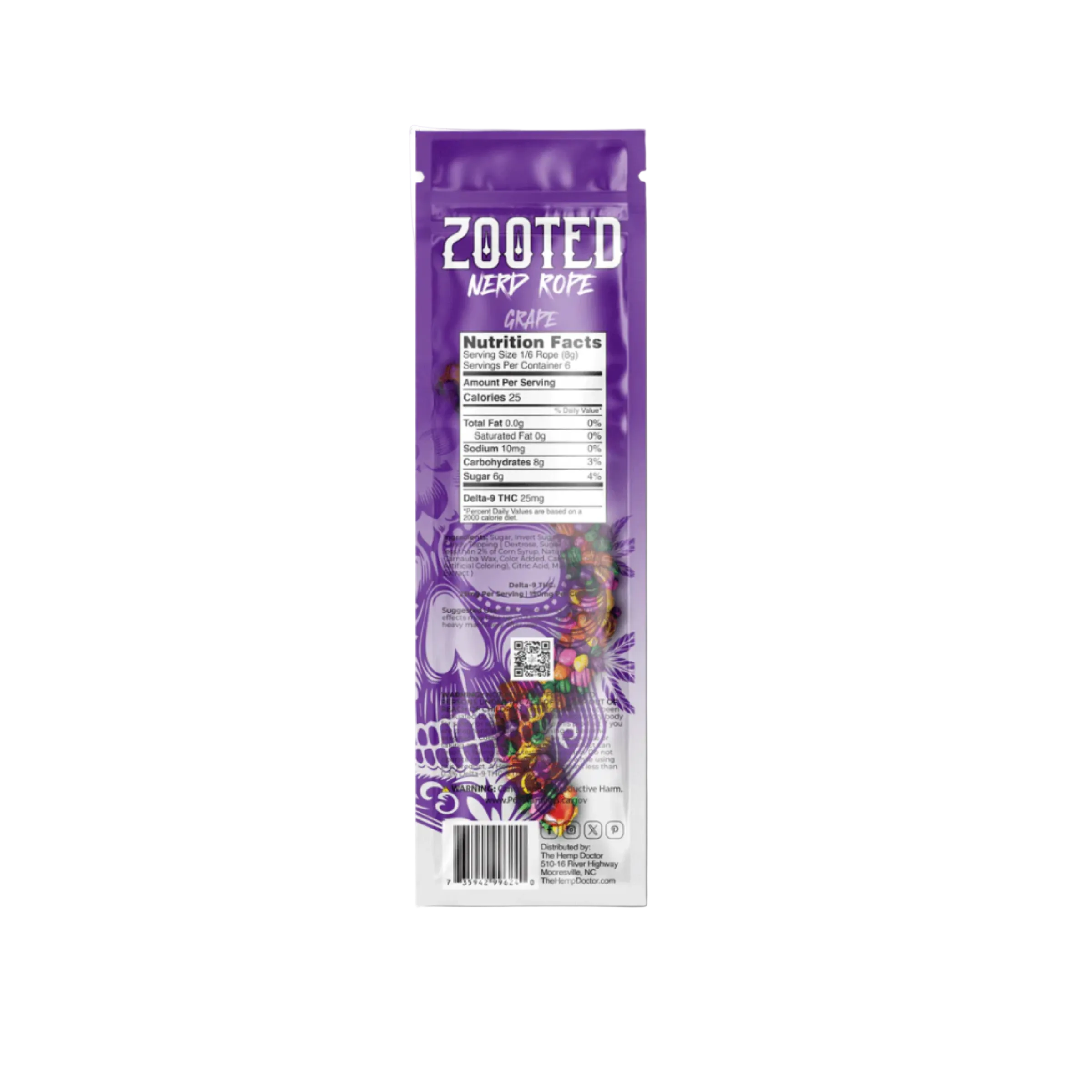 ZOOTED | CUERDAS NERD CON 150 MG DE DELTA-9 THC