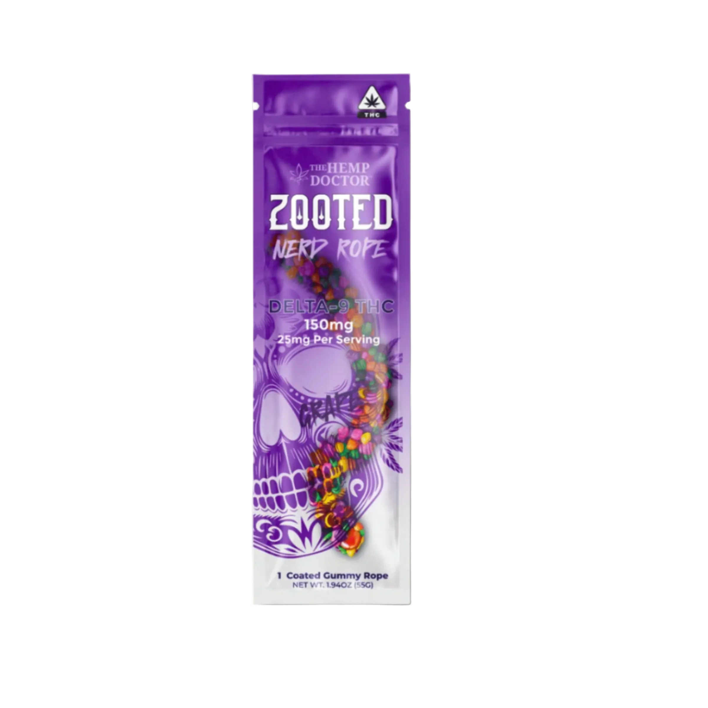 ZOOTED | CUERDAS NERD CON 150 MG DE DELTA-9 THC