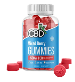 CBDfx Gummies Mixed Berries 60ct 1500mg-1