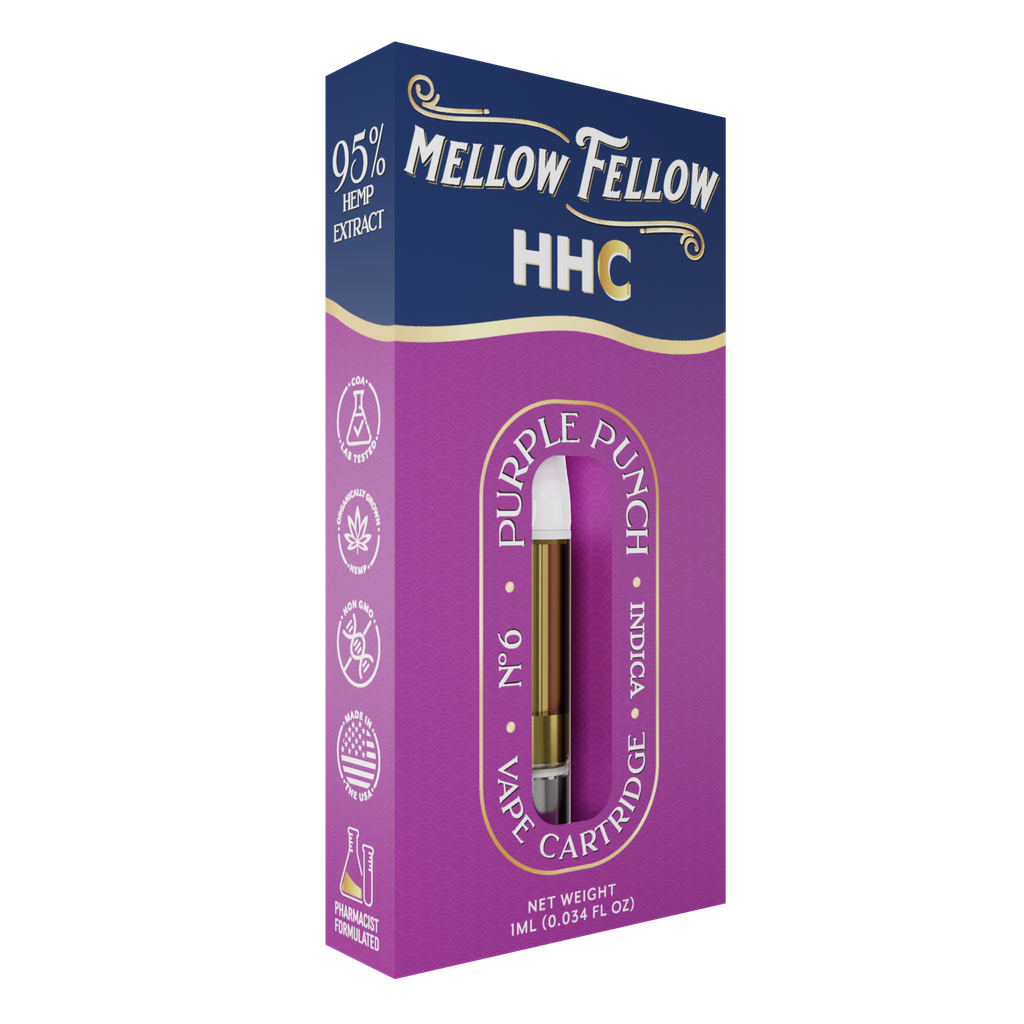 Mellow Fellow Classic Cartridge 1ml HHC Purple Punch (indica)