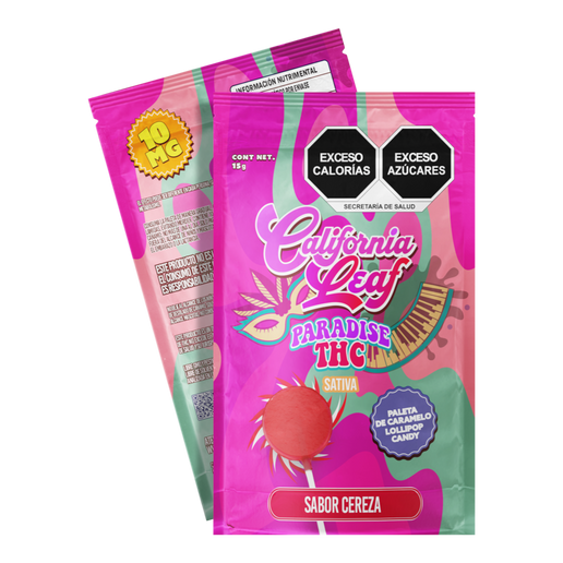 THC Paleta De Caramelo Sabor Cereza 10mg