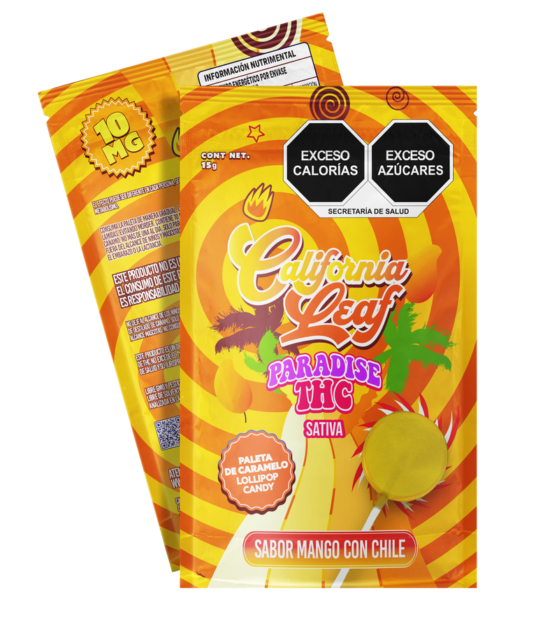 PALETA DE CARAMELO SABOR MANGO CON CHILE 10MG THC-1