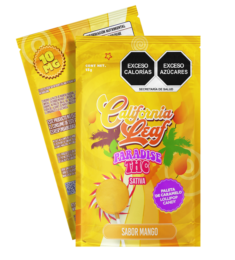 PALETA DE CARAMELO SABOR MANGO 10MG THC-1