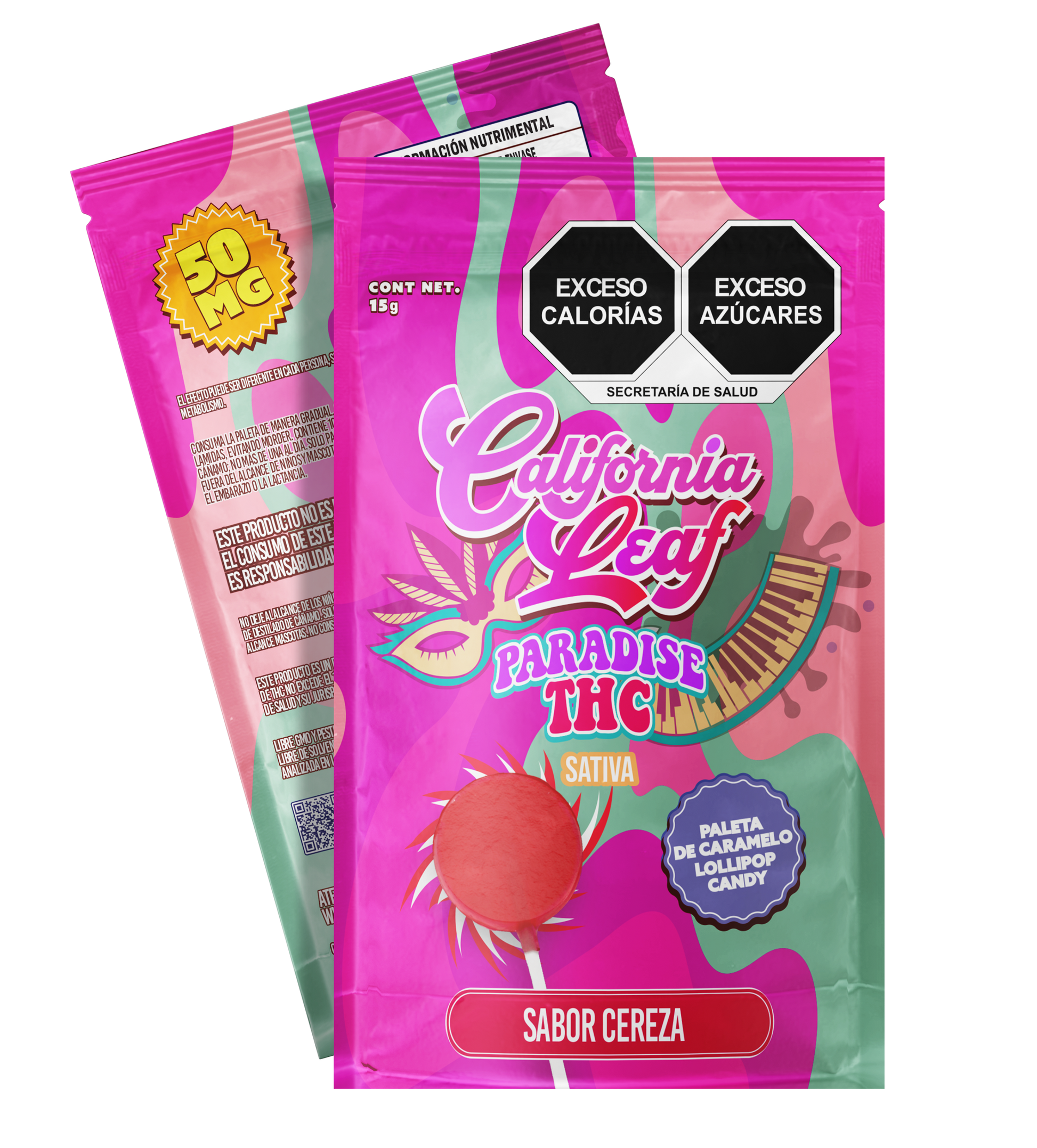 PALETA DE CARAMELO SABOR CEREZA 50MG-1
