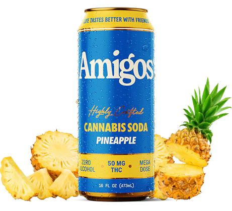 Amigos Soda Pineapple 50mg