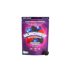 Delta Munchies Gummy Delta 9  Euphoria  Midnight Berry  Indica - Sweet Dreams-5 piezas-1