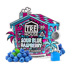 Gummies Sour Blue Raspberry D9/HHC 20ct-1