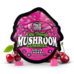 Tre House Gummies Magic Mushrooms Extra Strength Sour Cherry-1