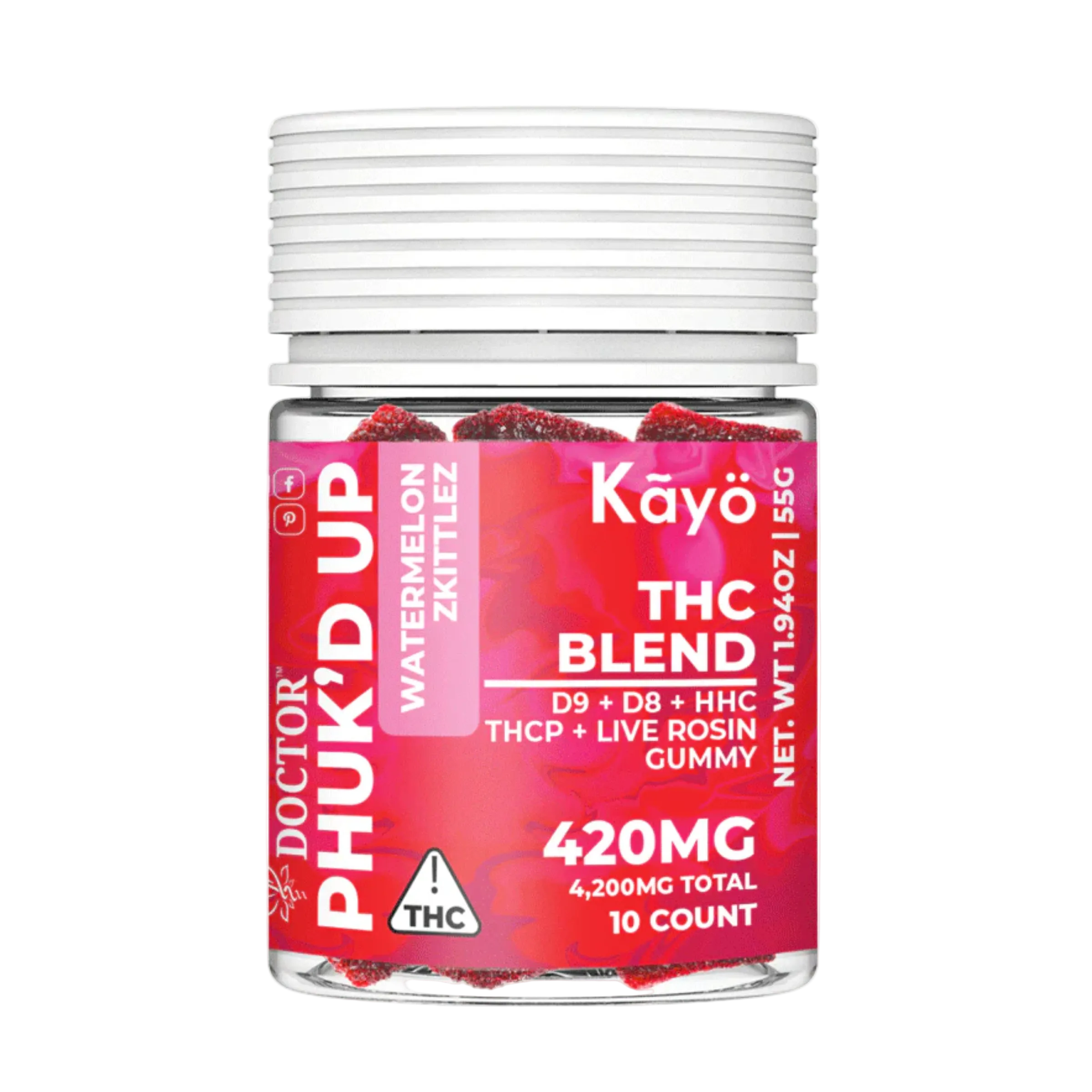 Phuk'd Up Gummies Watermelon 10ct 420mg