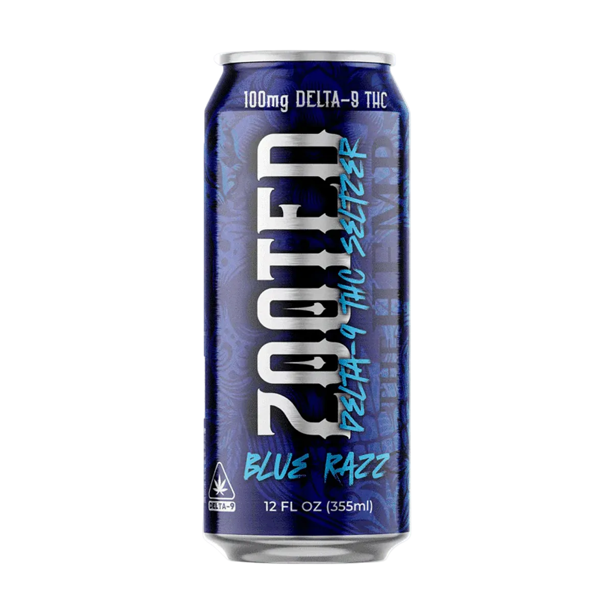 ZOOTED Seltzer 100mg Delta-9 THC Blue Razz