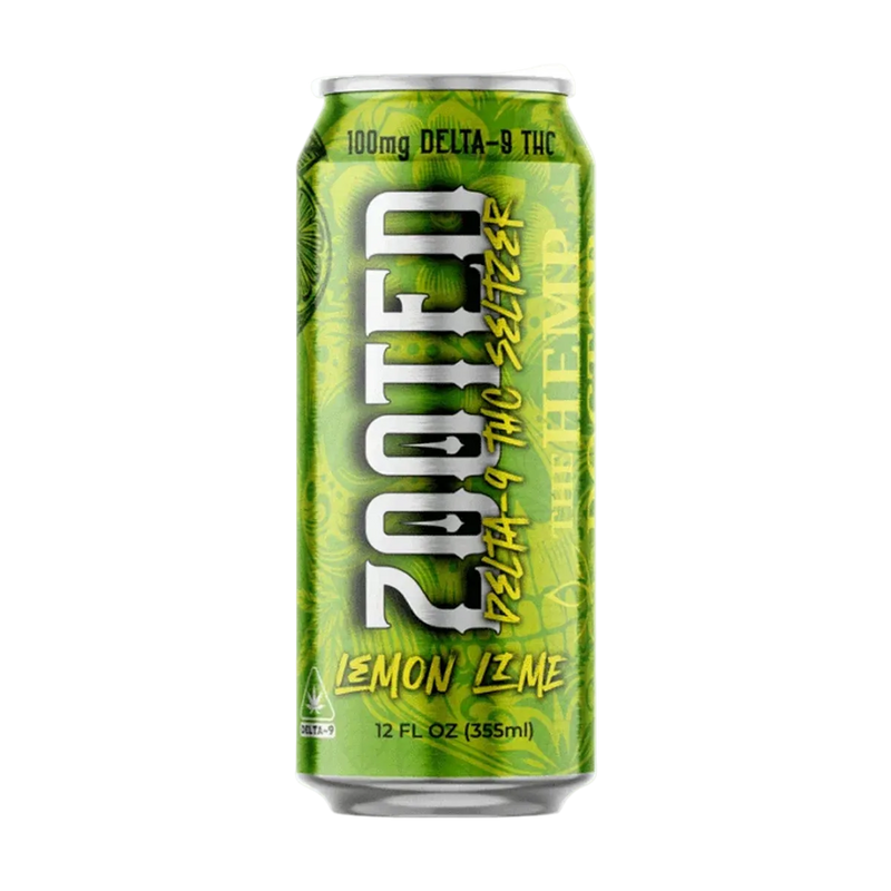 ZOOTED Seltzer 100mg Delta-9 THC Lemon Lime-1